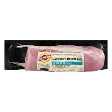 If serving pork loin for a group of 50, one needs to have at least 37.5 pounds of meat. Save On Hatfield Pork Loin Filet Touch Of Sea Salt All Natural Order Online Delivery Stop Shop