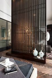 Schick Elegant Raumteiler Trennwand Holz Braun Interiors Design Moderne Raumteiler Haus Interieurs Zimmergestaltung