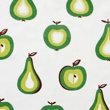 Ounad Ja Pirnid Klippan Scandinavian Fabric Green Fruit