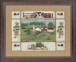 Barn birdhouse bouquet (counted cross stitch kit) product no: Crossstitch Warehouse Kolona Farm Yard