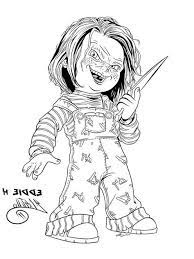 Printable chucky doll coloring pages template. Chucky Doll Coloring Sheets Shefalitayal