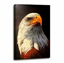 Black And White Eagle Painting Wall Art For Bedroom Bald Eagle Painting Canvas Prints Black And White Modern Be Fashion Home Garden Homedcor Eagle Drawing Eagle Pictures Eagle Painting