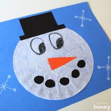 Add the scarf ends and shoulders. Coffee Filter Crafts For Kids Coffee Filter Snowman Craft Look We Re Learning
