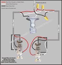The light is on in the line diagram. 3 Way Switch Wiring Diagram Home Electrical Wiring Electrical Wiring House Wiring