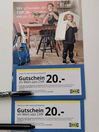 Ikea Gutschein 2x A Chf 20 00 Kaufen Auf Ricardo