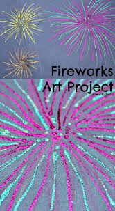 4th Of July Fireworks Art Project Fireworks Art Fireworks Craft Art Projects