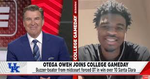 Otega Oweh breaks down his big shot on College Gameday: 'I just let it fly'