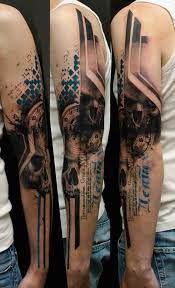 Abstract tattoos are all the rage nowadays. Top 80 Best Abstract Tattoos For Men Artistic Designs Tattoo Ideen Tatowierungen Abstraktes Tattoo