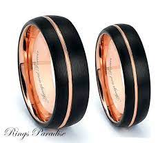 Matching Wedding Bands Couples Wedding Rings Rings Tungsten Bands His Hers Promise Wedding Rings Sets His And Hers Couple Wedding Rings Black Gold Jewelry