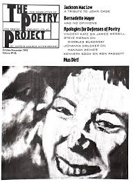 Jackson Mac Low Bernadene Mayer Apologies for Defenses of Poetry Plus Dirll