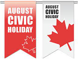 Civic holiday is not called simcoe day everywhere in ontario, only in toronto. Ltvca Admin Office Closed August 5 Civic Holiday Lower Thames Valley Conservation Authority