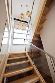 Stairs Victorian Ash Stained Glass Balustrade Stainless Steel Handrail Open Stair Closed Stair Stairwell Staircase Design Stairs Design Stairs