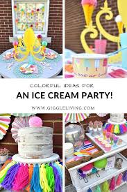 Summer Birthday Themes For Kids Ice Cream Party Inspiration For A Colorful Summer Treat Ice Cream Party Ice Cream Birthday Party Kids Party Snacks