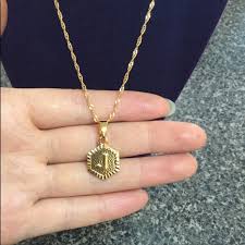 18k pendants and pendant components; Jewelry New 18k Gold J Letter Necklace Poshmark