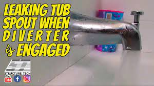 In this video, i'll show you how to fix those problems for free.donate. Leaking Tub Spout When Diverter Is Engaged Youtube