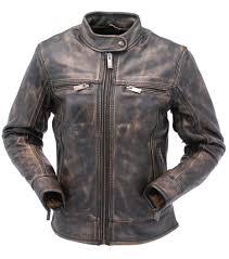 Women S Vintage Brown Leather Motorcycle Scooter Jacket W Ccw Pockets La2550vzdn Leather Motorcycle Jacket Women Motorcycle Outfit Indian Motorcycle