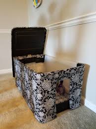 50 At Walmart Gets You A Super Cute Litter Box Cover Up Purchased Extra Large Sterlite Box With Li Cat Litter Box Diy Hiding Cat Litter Box Dog Litter Box