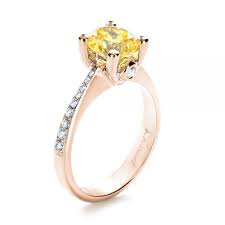Each engagement ring is expertly handcrafted by our artisans in california and are custom made for your tacori girl. 14k Rose Gold Canary Yellow Diamond Engagement Ring 1291 Seattle Bellevue Joseph Jewelry