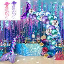 Add a few accents of gold and pearl. Mermaid Theme Party Supplies India Novocom Top
