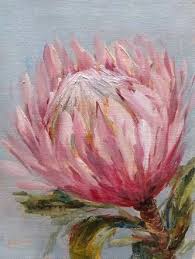 Oilpaintingideas Protea Art Flower Painting Oil Painting Flowers