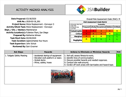 Job Safety Analysis Jsabuilder