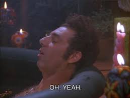 Relaxing with wine and Seinfeld tonight