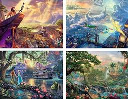 Kimseler uyanmadan kalkip pijamasiyla koltuğa oturur, minicik parmaklariyla uzaktan kumandanin dugmelerine basip sevdigi cizgi filmi izlemeye koyulur. Ceaco Thomas Kinkade The Disney Dreams Collection 4 In 1 Multipack Lion King Peter Pan Princess The Frog Jungle Book Jigsaw Puzzles 4 500 Pieces Buy Online At Best Price