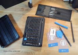 Imo quality tools like ifixit are worth the premium price as they should save you time and frustration. Ifixit Mako Driver Kit Tweezers Prying Tools Low Orbit Flux