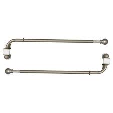 Single curtain rod and hardware sets. Set Of 2 Swing Arm Drapery Rod With Ball Finial Versailles Home Fashions Target