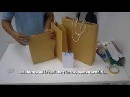 Cara membuat tas kertas dengan kertas sisa. Tutorial Membuat Beg Kertas Youtube