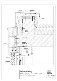 B 05 0012 Schnitt Einer Holz Alu Fensterkonstruktion An Attika Und Hinterlufteter Natusteinfassade Attika Fassadenschnitt Baukonstruktionen