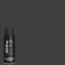 Spray paint makes it effortless to update the appearance of your favorite furniture. Behr 12 Oz Black Flat Interior Exterior Spray Paint And Primer In One Aerosol B002144 The Home Depot