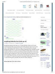 Kami akan memberikan contoh menghitung kebutuhan untuk beberapa jenis paving sebagai berikut. Menghitung Kebutuhan Bata Batako Per M2 Ilmurumah