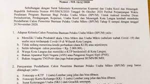Pendaftaran Permohonan Bantuan Dana Umkm Gratis Pemohon Hanya Perlu Lengkapi Syarat Ketentuan Ini Serambi Indonesia