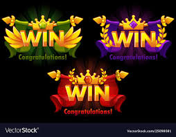 Golden Win Vector Versions Isolated Logo Win With Colored Precious Gems For Developing 2d Games Icons On Separate Layers D In 2020 Game Logo Coin Icon Vector Images