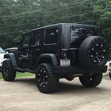 4 Door Lifted Matte Black Jeep Wrangler Pin On Black Momba