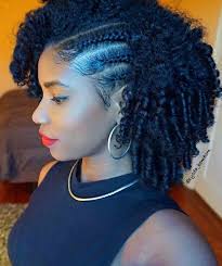 Natural Hair Protective Styling With Side Braids And Natural Curls Natural Hair Styles For Black Women Natural Hair Braids Braids For Black Hair