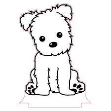 Puppy Night Light Vector File For Laser And Cnc 3bee Studio Animal Drawings Dog Drawing Simple Puppy Drawing