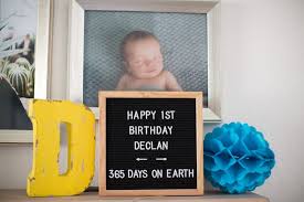 Heart Touching 1st Birthday Wishes For Baby Boy From Mother 365 Days On Earth First Birthday Party Kara S Party Ideas First Birthday Quotes 1st Birthday Board First Birthdays