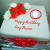 Red Velvet Cake Square Shape