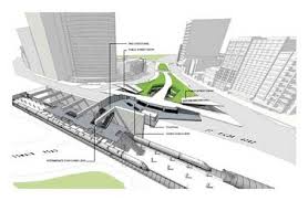 Domain Station Cutaway View Looking South West Light Rail Station Metro Station Metro Rail