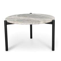 Linus 58cm Round Grey Marble Coffee Table Home Coffee Tables Marble Coffee Table Coffee Table