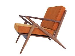 Jerry Z Chair In Teak Orange Mid Century Chair Chair Mid Century Chair