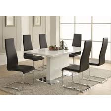 Coaster Everyday Dining Black And Chrome Side Chair Set Of 4 Modern Dining Room Tables Dining Room Furniture Modern Modern Dining Room Set