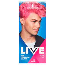 I always wanted to dye my hair pink so i thought why not share the process with you. Schwarzkopf Live Men 093 Neon Pink Semi Permanent Hair Dye Ocado
