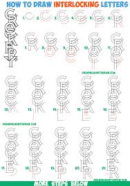 .in pencil step step , how to draw 3d drawings on paper step by step illustration, drawing a , printable diy template (pdf). How To Draw Cool 3d Interlocking Letters In Easy Step By Step Drawing Tutorial For Kids And Beginners How To Draw Step By Step Drawing Tutorials