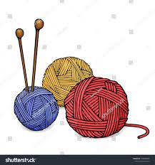 Balls Of Different Colors Of Wool For Knitting And Knitting Needles Colorful Vector Illustration In Sketch Style Knitting Needles Wo Wool Balls Knitting Color