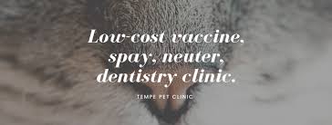 Affordable, low cost veterinary services. Tempe Pet Clinic Home Facebook