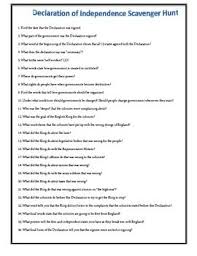 Declaration Of Independence A Scavenger Hunt Declaration Of Independence Social Studies Education Social Studies Lesson