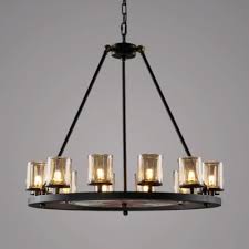 Traditional Round Chandelier 12 16 Lights Metal Pendant Lighting In Black For Living Room Takeluckhome Com